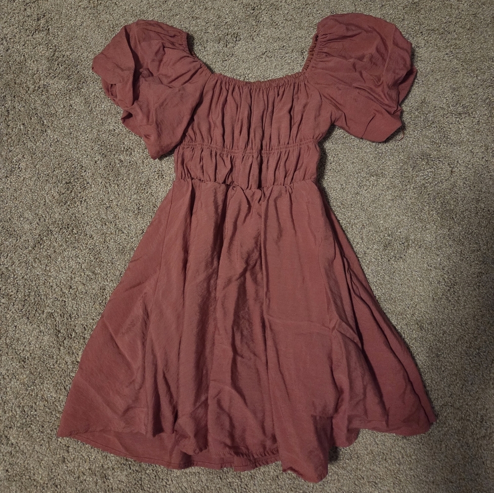 Francesca's Puff Sleeve Dress